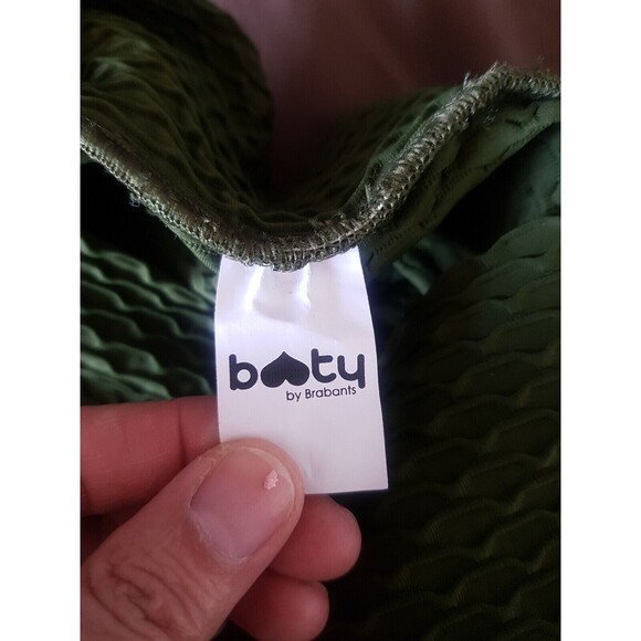 Booty by Brabants Womens Leggings One Size Croco Skin Green Activewear Ankle - Picture 7 of 12